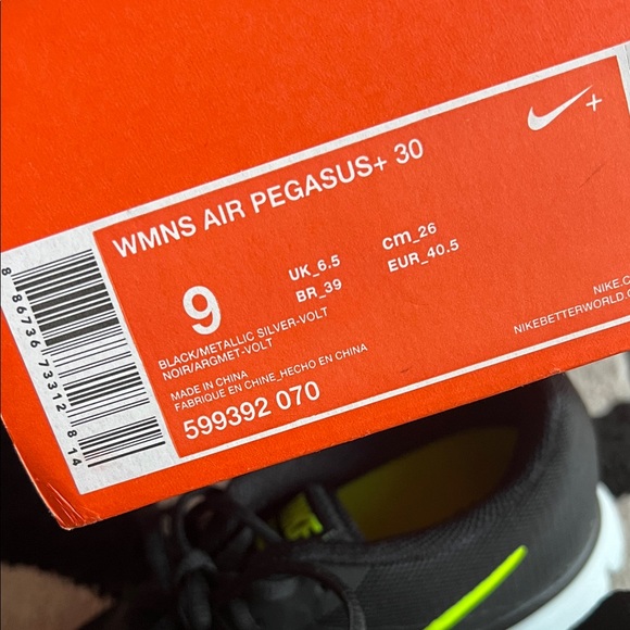 Nike Running Oregon Project Black and Lime Pegasus Running Shoes - Picture 13 of 14